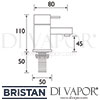 Bristan Quadrato Basin Taps 6 Litre Flow Limit Dimensions